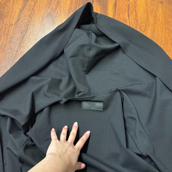 [BLANKNYC] Black Draped Hooded Jacket with Zip Pockets Size XS - Picture 6 of 8